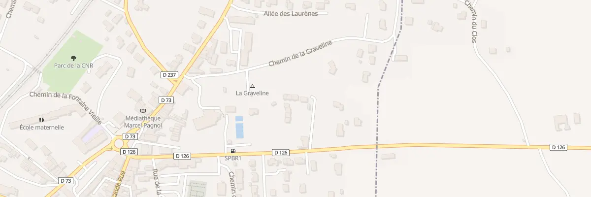 Plan du 9001B Vc de la Molle à Châteauneuf-du-Rhône