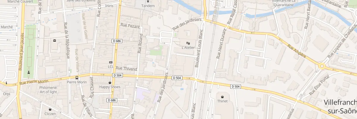 Plan du 309 Rue Victor Hugo à Villefranche-sur-Saône