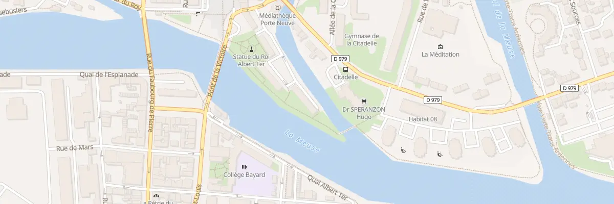 Plan du 6 Sq Albert 1er et des Medaille à Charleville-Mézières