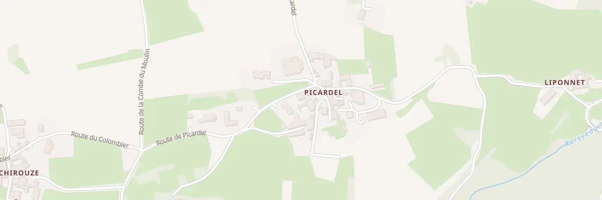 Plan du 932 Rte de Picardel à Charnas