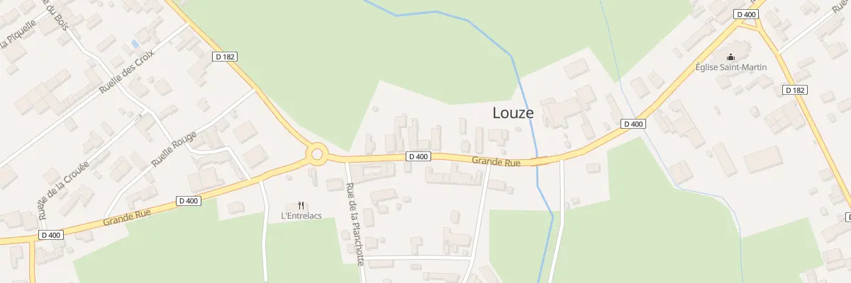 Plan du 31 Grande Rue A Louze à Rives Dervoises