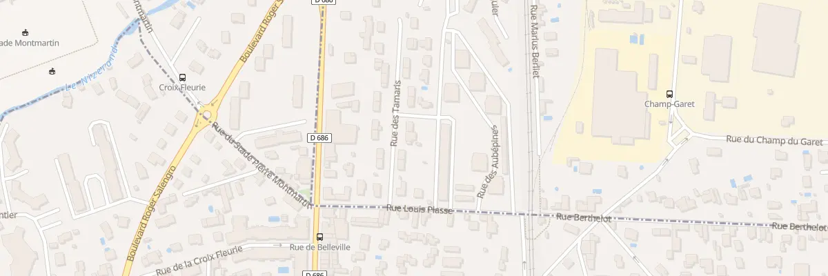 Plan du 84 Rue des Tamaris à Arnas