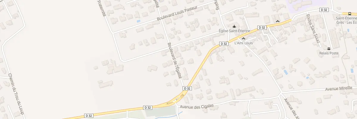 Plan du 6 Bd de l’Egalité à Saint-Étienne-du-Grès