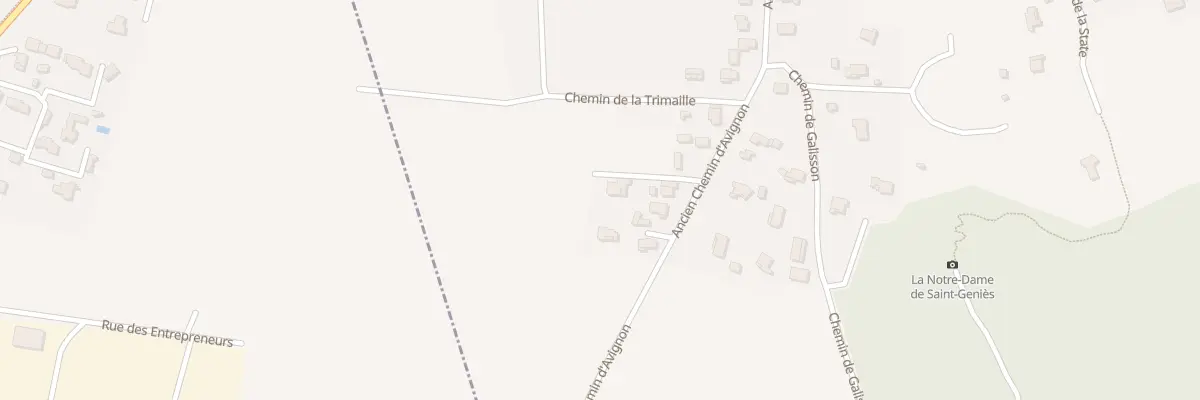 Plan du 47 Ach Ancien Chemin d’Avignon à Saint-Geniès-de-Comolas