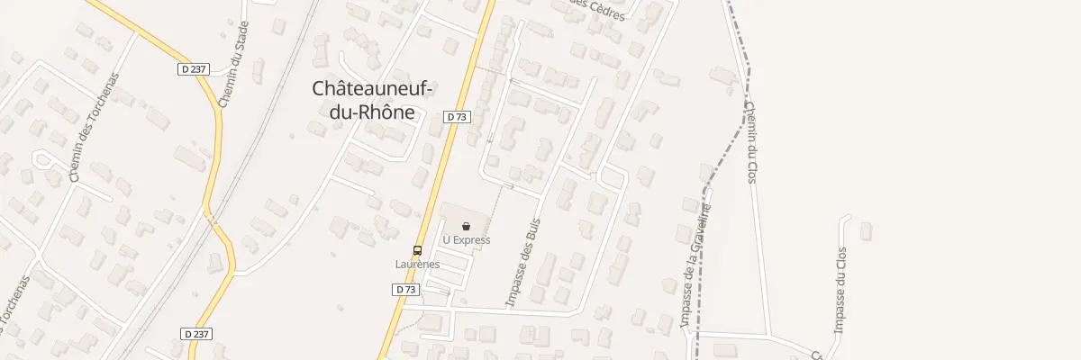 Plan du 10 Rue des Aubépines à Châteauneuf-du-Rhône