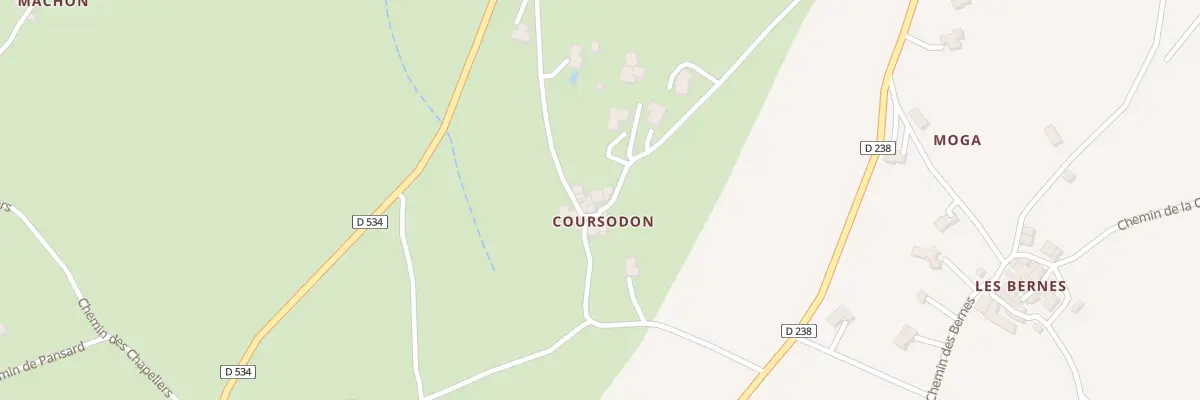 Plan du 260 Che de Coursodon à Saint-Barthélemy-le-Plain