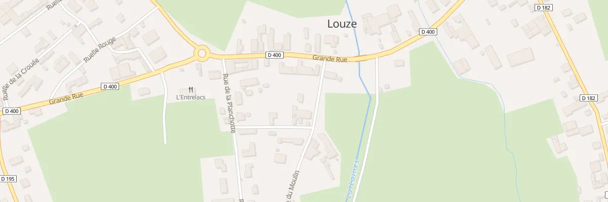 Plan du 4 Rue du Moulin A Louze à Rives Dervoises