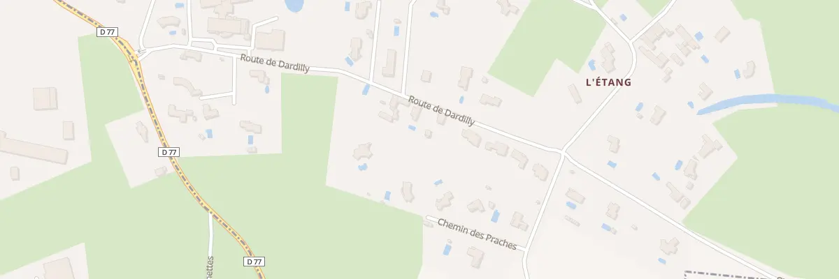Plan du 348 Rte de Dardilly à Dommartin