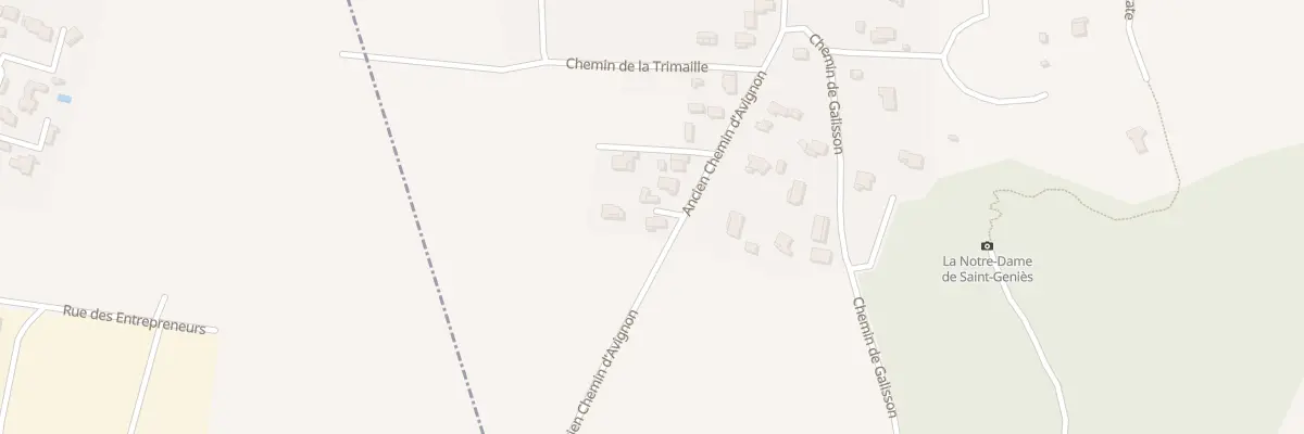 Plan du 504 Ancien chemin d’Avignon à Saint-Geniès-de-Comolas