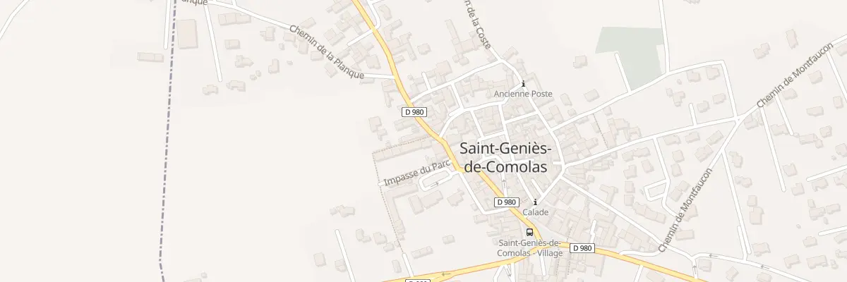 Plan du 2 Rue du Lavoir à Saint-Geniès-de-Comolas
