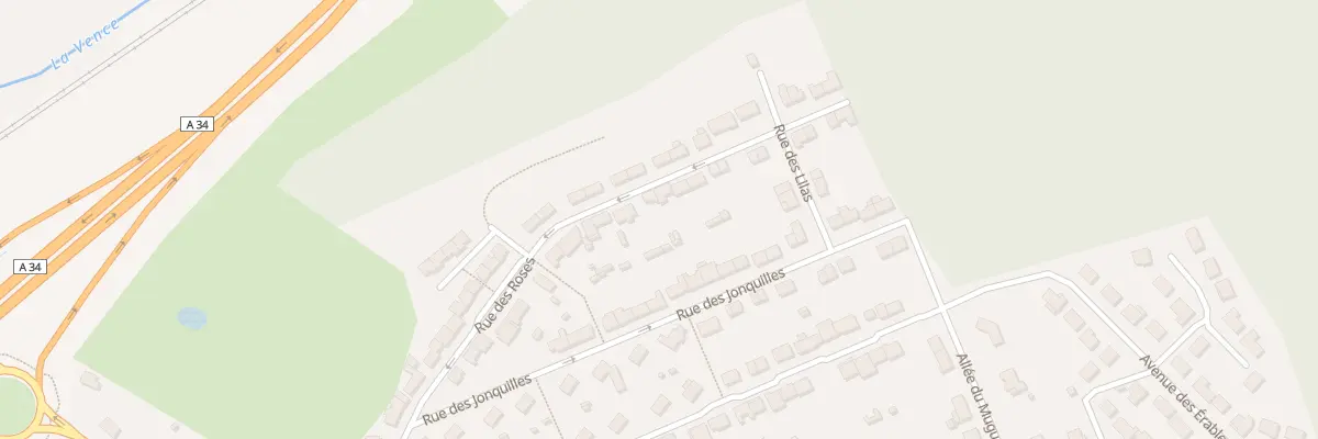 Plan du 24 Rue des Roses à La Francheville