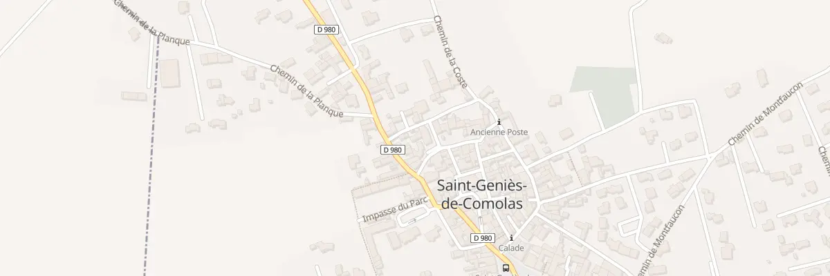 Plan du 5 Rue de la Poste à Saint-Geniès-de-Comolas