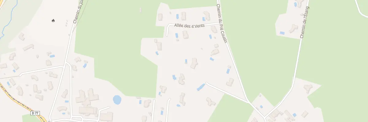 Plan du 606 Imp de Pre Cousin à Dommartin