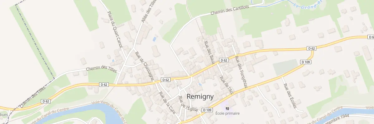 Plan du 1 Che des Cartillots à Remigny