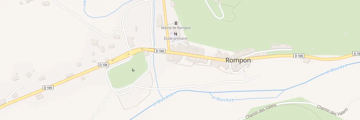 Plan du 261 Rte des Fonts du Pouzin à Rompon
