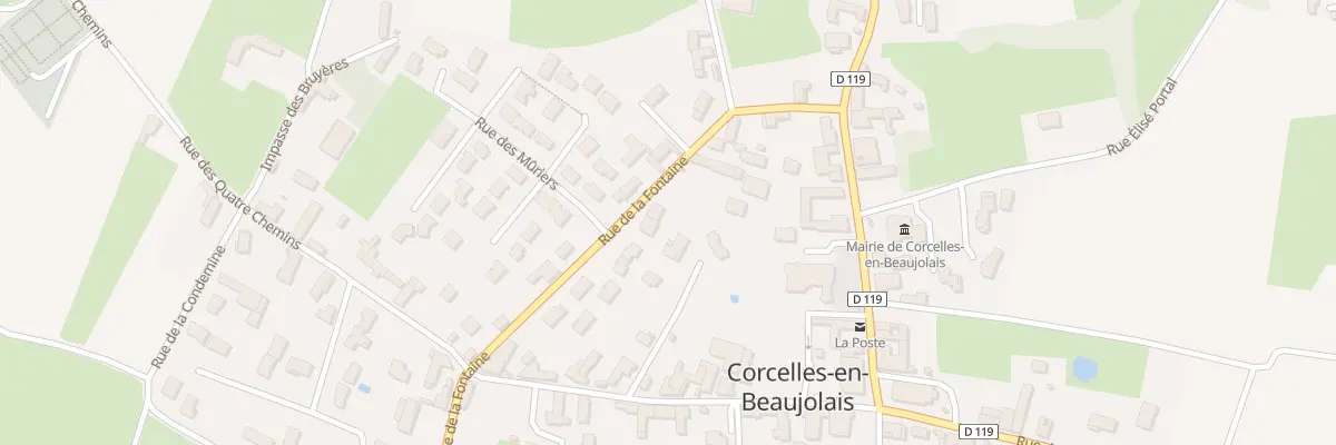 Plan du 172 Rue de la Fontaine à Corcelles-en-Beaujolais