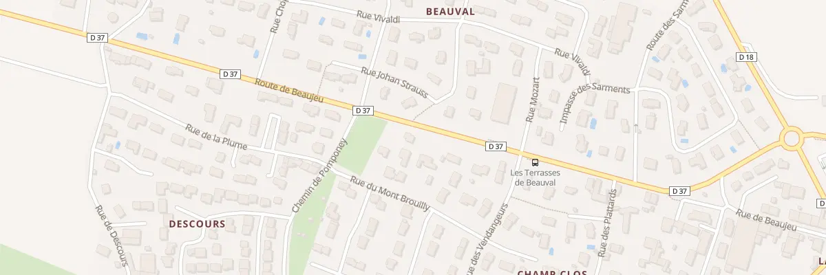 Plan du 49B Rte de Beaujeu Belleville à Belleville-en-Beaujolais