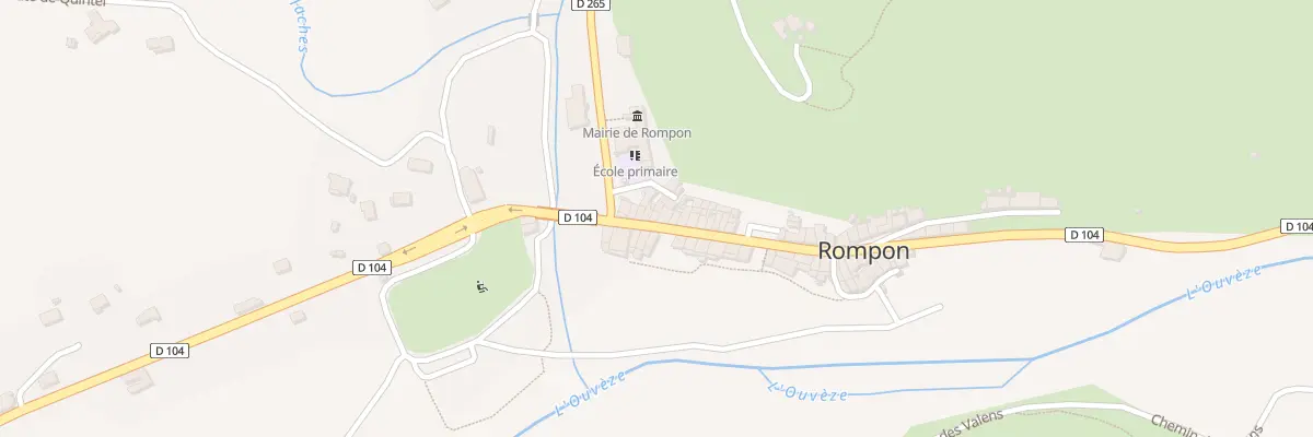 Plan du 260 Rte des Fonts du Pouzin à Rompon