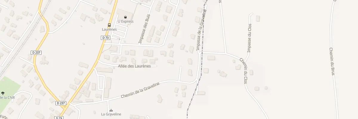Plan du 321 Che de la Graveline à Châteauneuf-du-Rhône