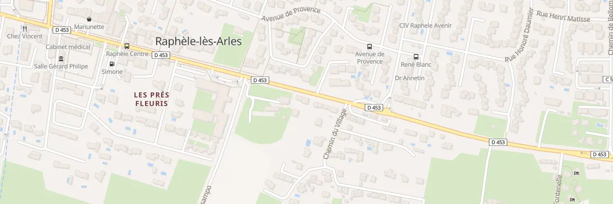 Plan du 48 Rte de la Crau Raphele à Arles