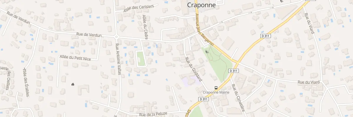 Plan du 4 Rue du Goddard à Craponne