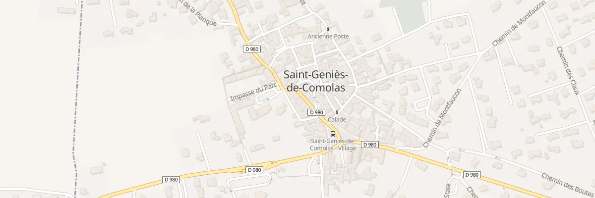 Plan du 3 Rue du Parc à Saint-Geniès-de-Comolas