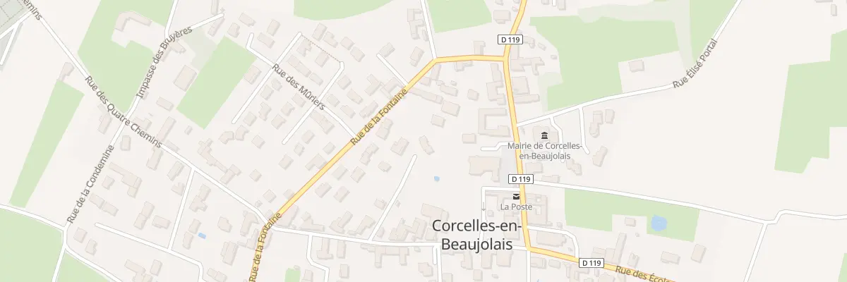 Plan du 179 Rue des Quatre Chemins à Corcelles-en-Beaujolais