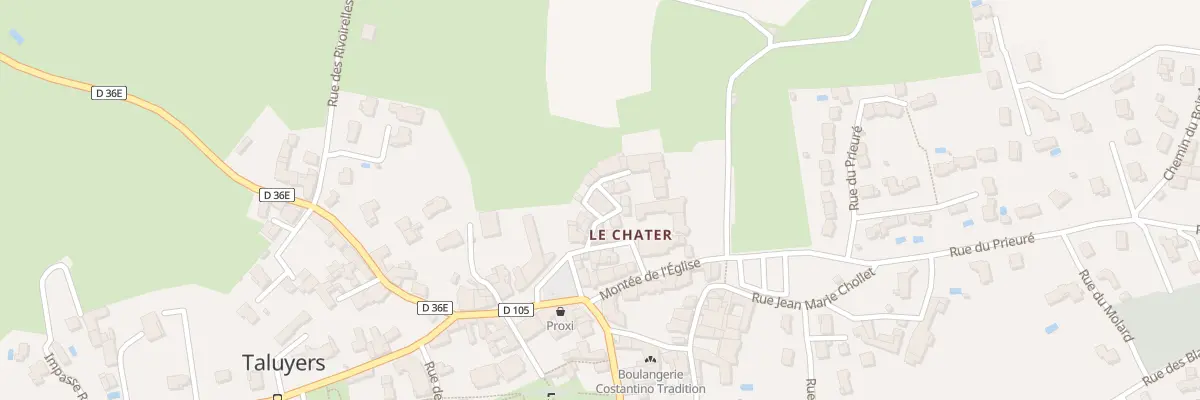 Plan du 97 Rue du Chater à Taluyers
