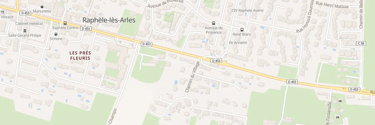 Plan du 52 Rte de la Crau Raphele à Arles