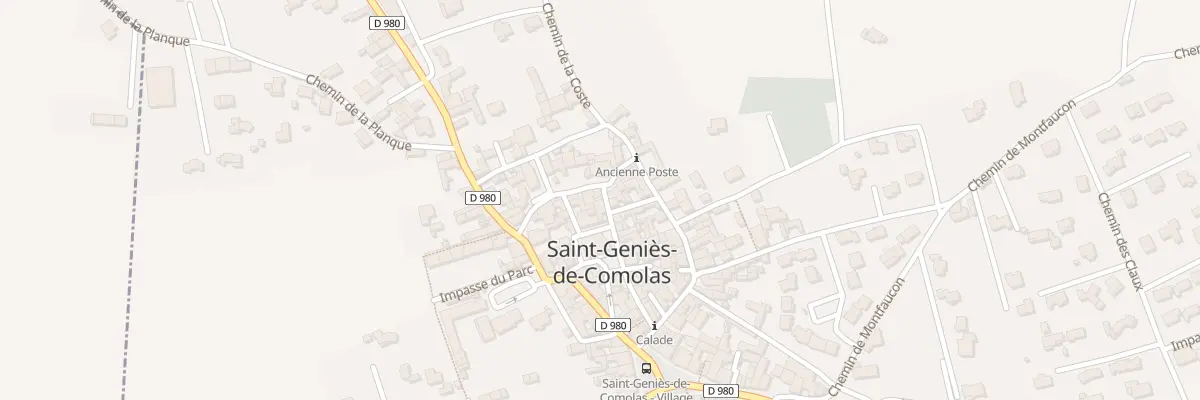 Plan du 1 Rue du Général à Saint-Geniès-de-Comolas