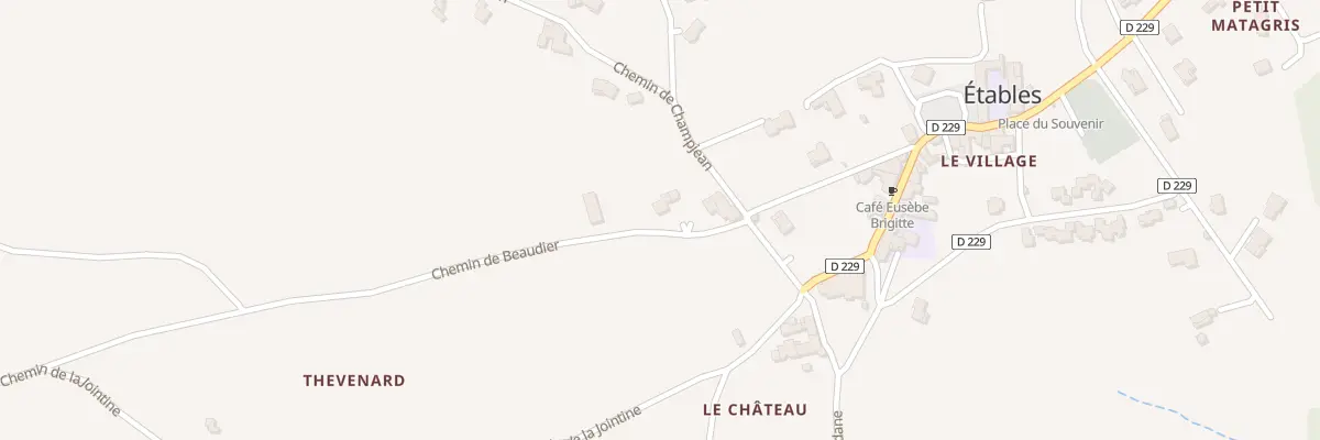 Plan du 50 Che de Beaudier à Étables