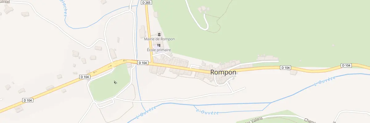 Plan du 206 Rte des Fonts du Pouzin à Rompon
