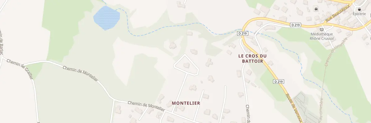 Plan du 212 Che du Montelier à Alboussière