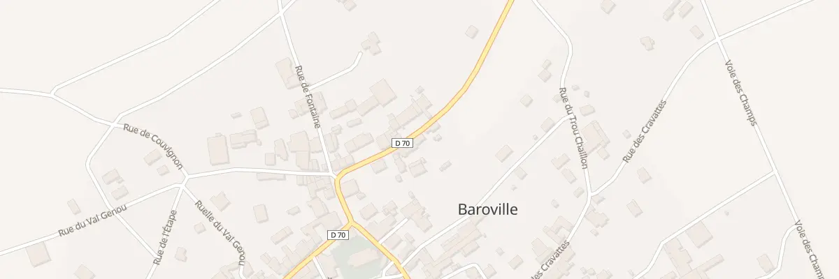 Plan du 12 Rue de Bar-sur-aube à Baroville