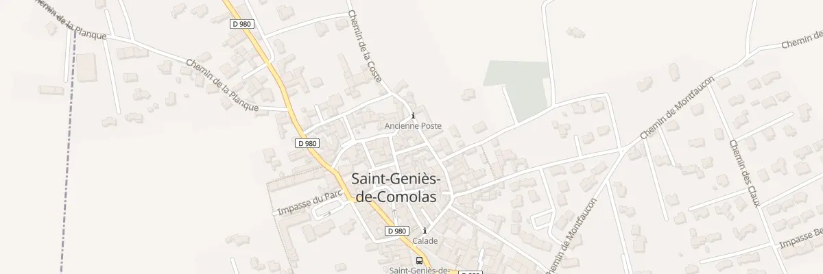 Plan du 1 Rue Saint-Jacques à Saint-Geniès-de-Comolas