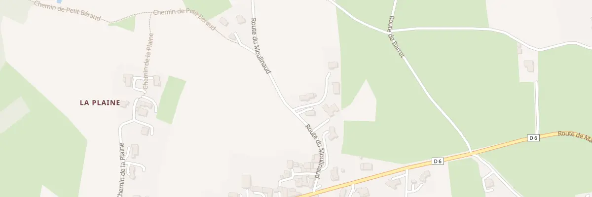 Plan du 160 Rte du Moulinaud à Eclassan