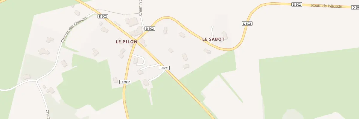 Plan du 3336 Rte de Rive de Gier aux Haies