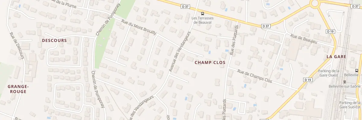 Plan du 11 Av des Vendangeurs à Belleville-en-Beaujolais