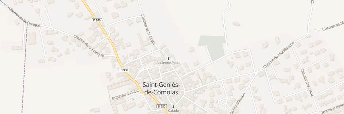 Plan du 30 Rue de la Calade à Saint-Geniès-de-Comolas