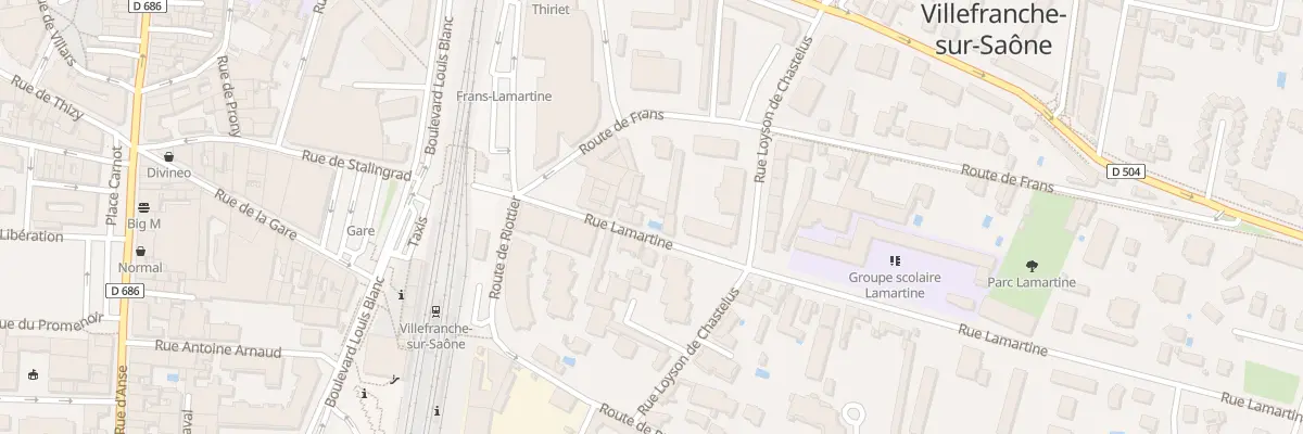 Plan du 107 Rue Lamartine à Villefranche-sur-Saône