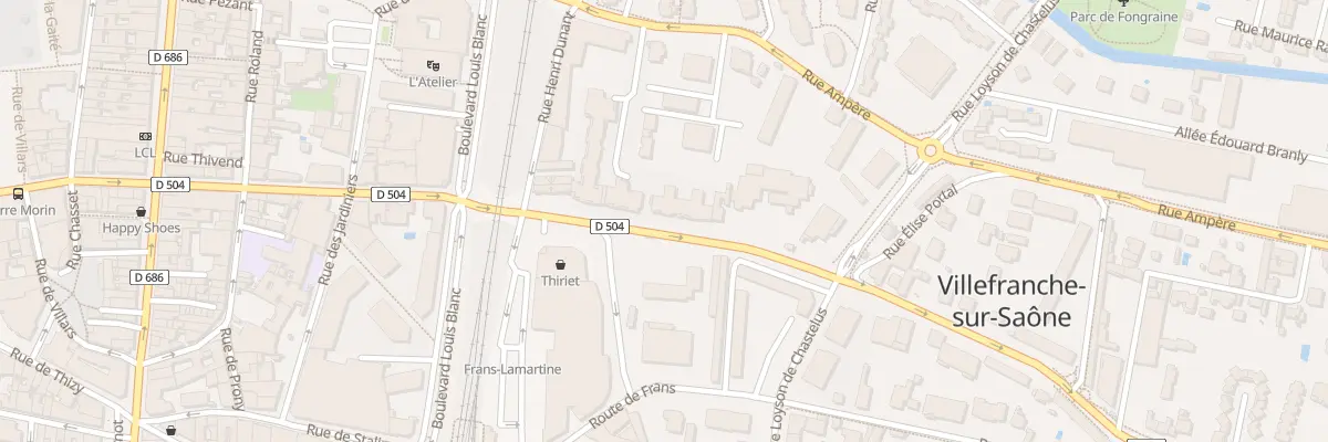 Plan du 157 Rue Pierre Berthier à Villefranche-sur-Saône