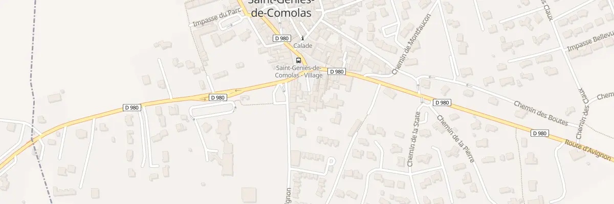 Plan du 2 Pl du Batonnier à Saint-Geniès-de-Comolas
