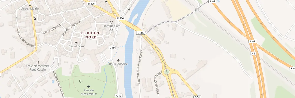 Plan du 445 Rte de Lyon à Anse