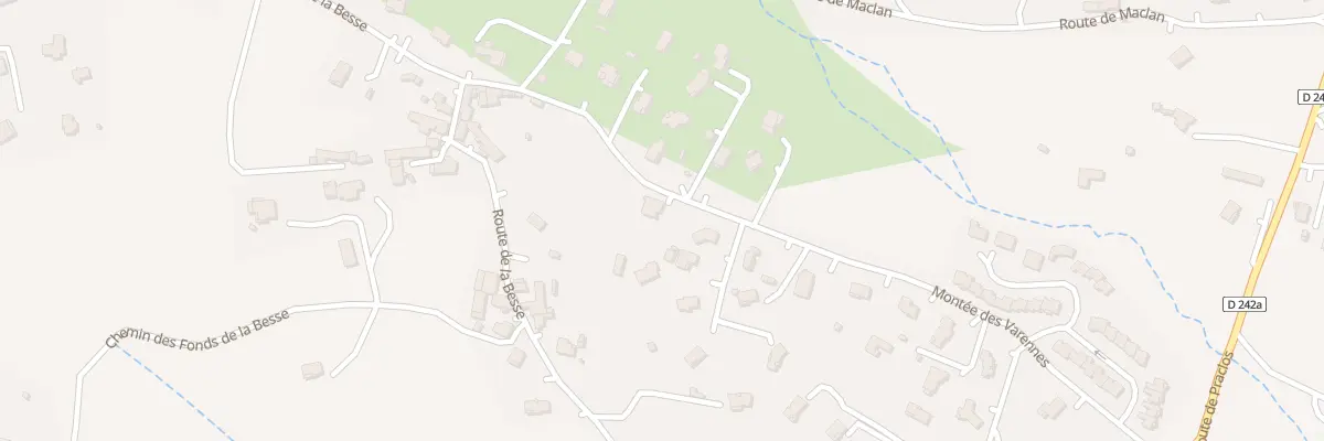 Plan du 5261 La Besse à Peaugres
