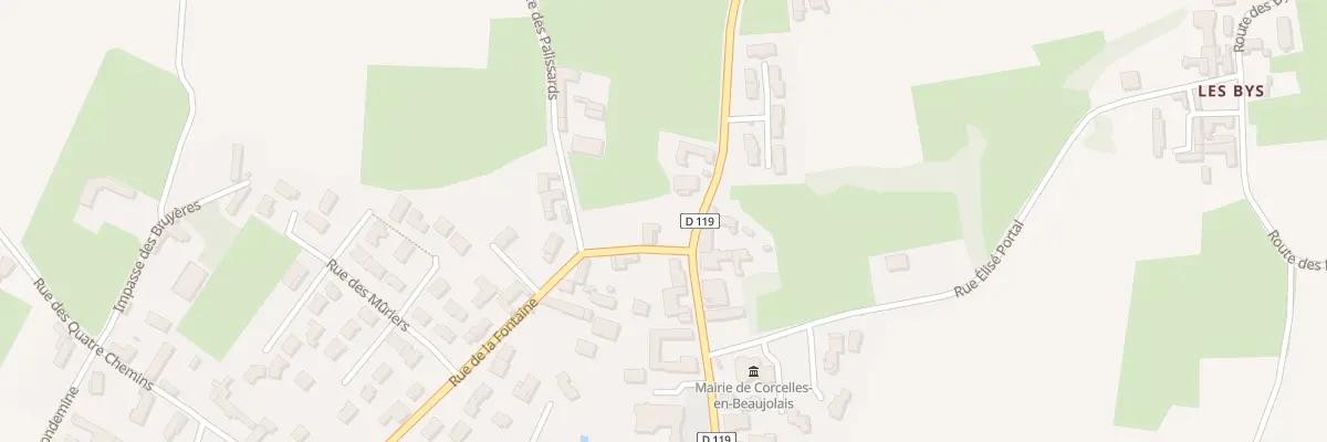 Plan du 230 Rue de la Mairie à Corcelles-en-Beaujolais