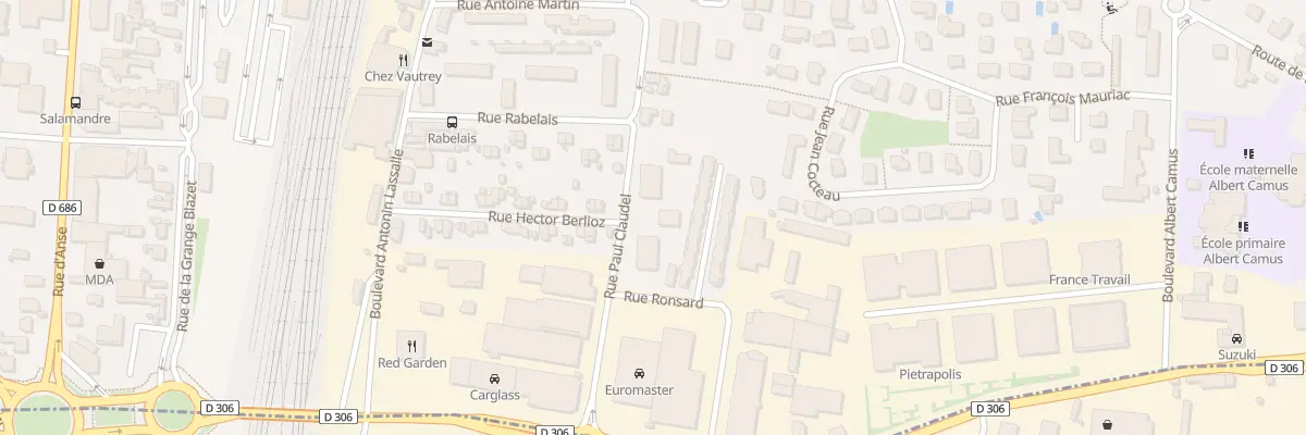 Plan du 343 Rue Paul Claudel à Villefranche-sur-Saône