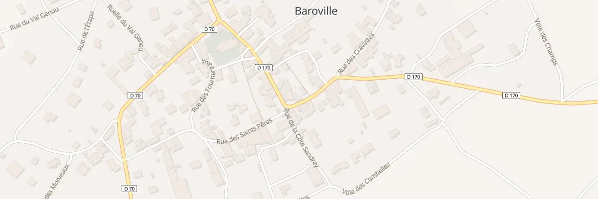 Plan du 1 Rue de Clairvaux à Baroville
