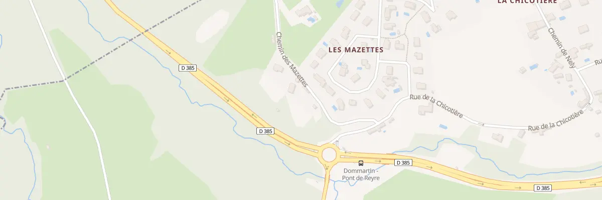 Plan du 117 Che des Mazettes à Dommartin