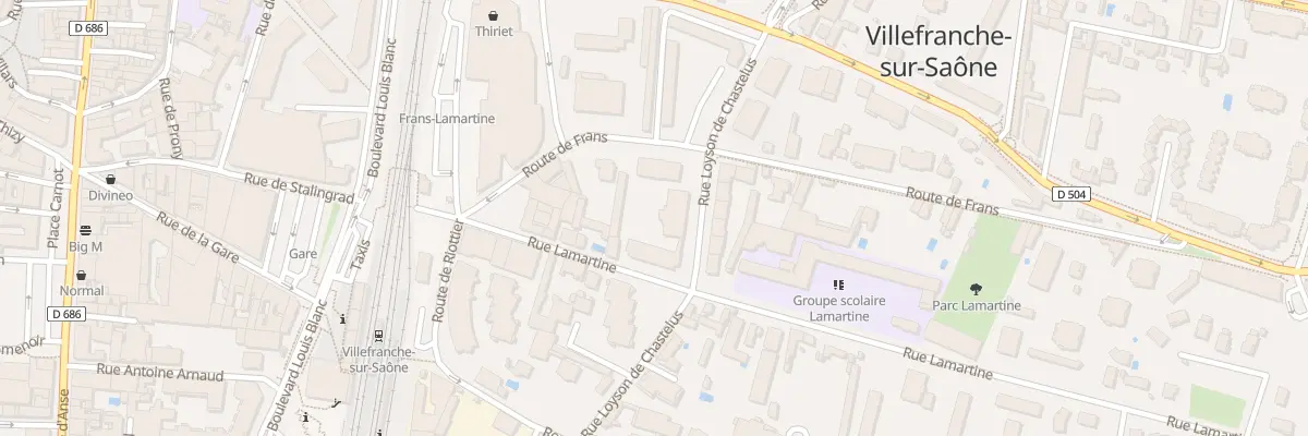 Plan du 127 Rue Lamartine à Villefranche-sur-Saône