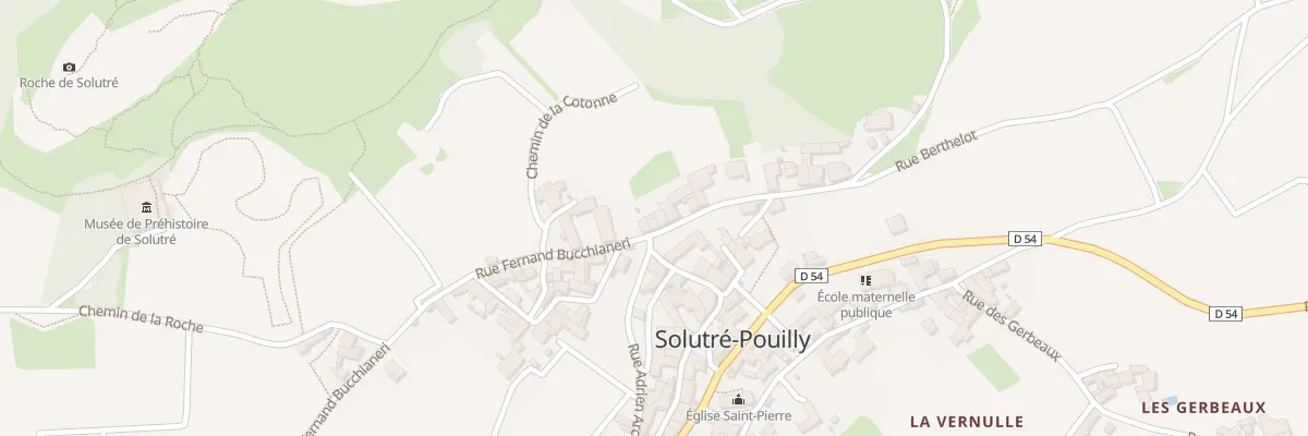 Plan du 5031 Rue Berthelot à Solutré-Pouilly